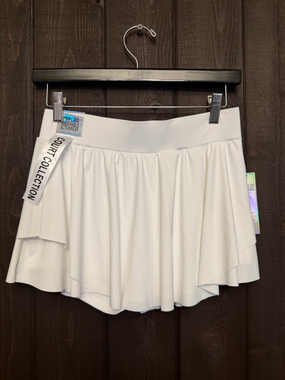 NWT Indero Skort Womens M White Court Collection Pickle Ball Skirt Shorts Lined